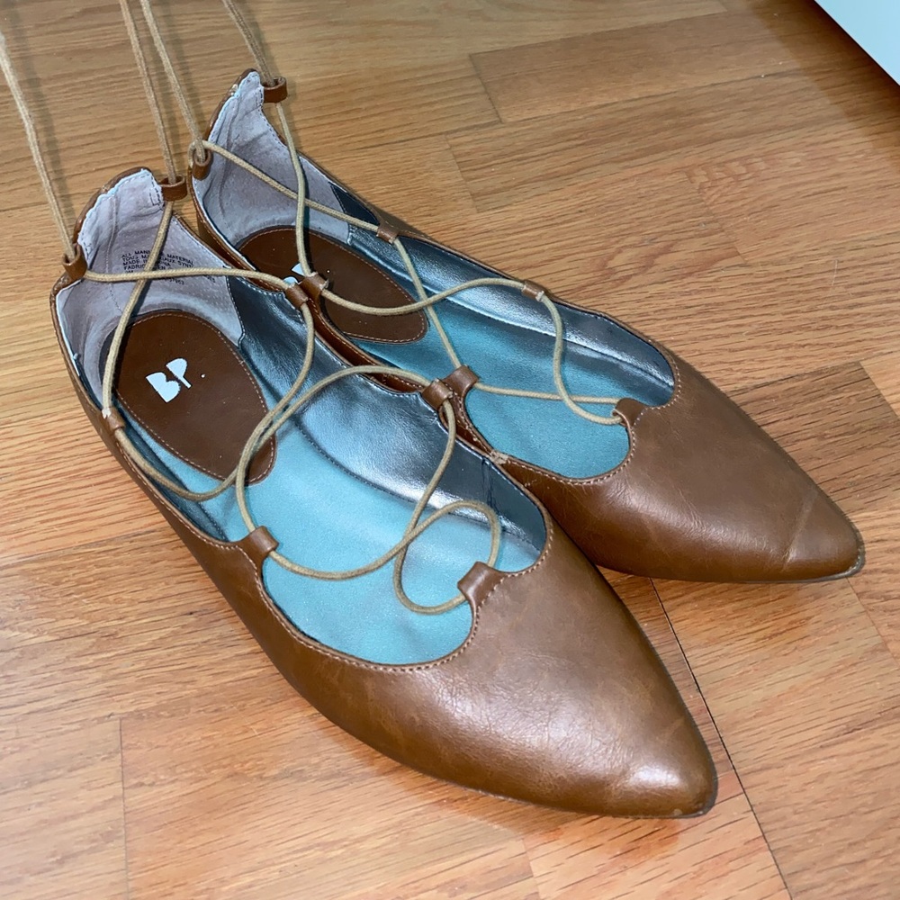 Nordstrom BP lace up flats